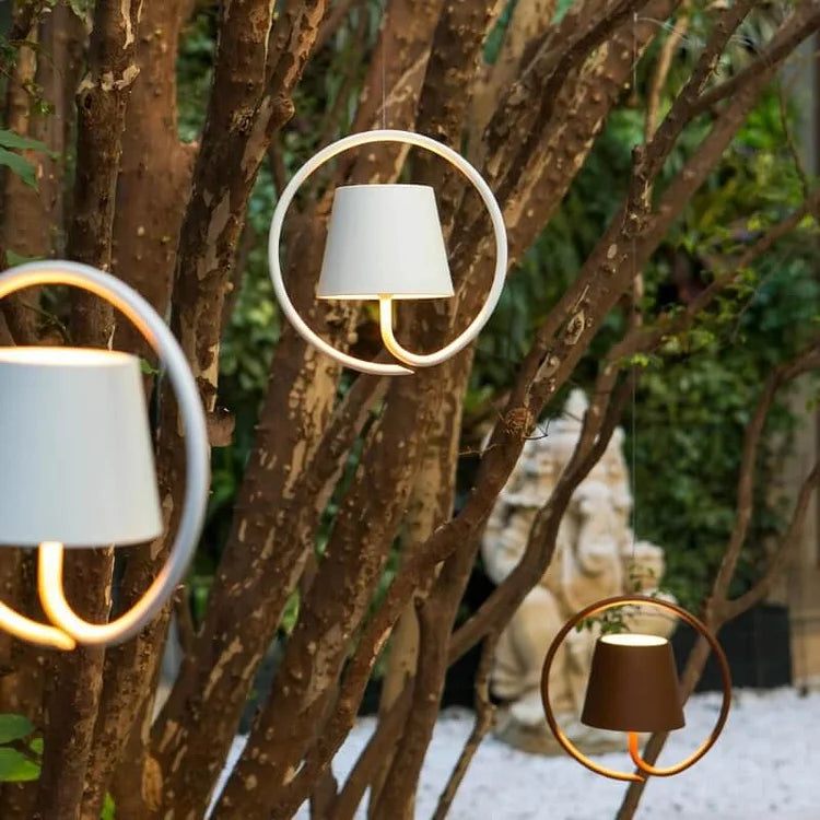Modern Black Ring Pendant Light – Sculptural Hanging Lamp