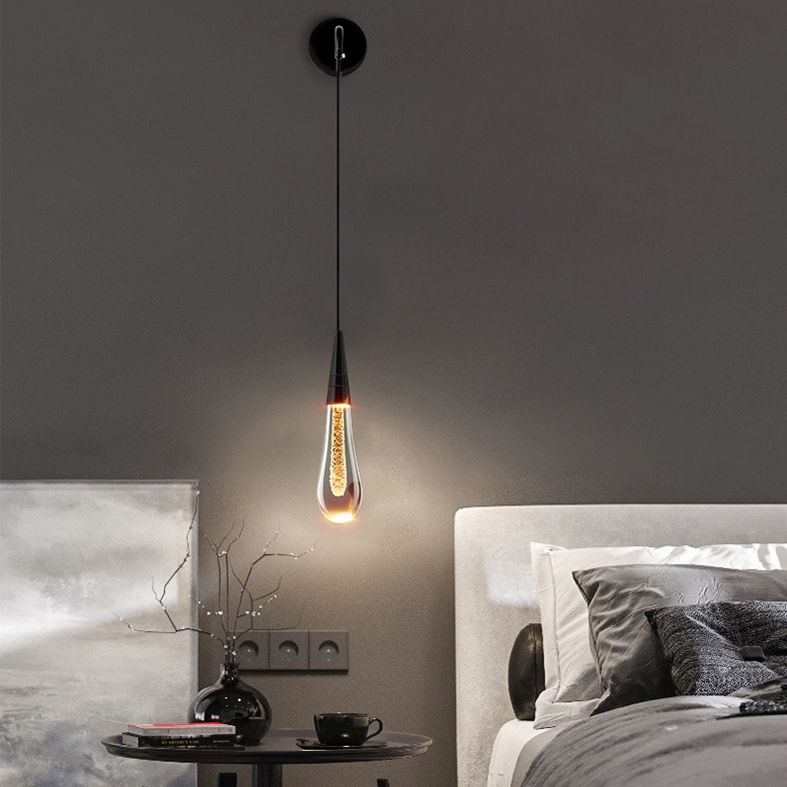 Modern Teardrop Pendant Light – Elegant LED Hanging Lamp