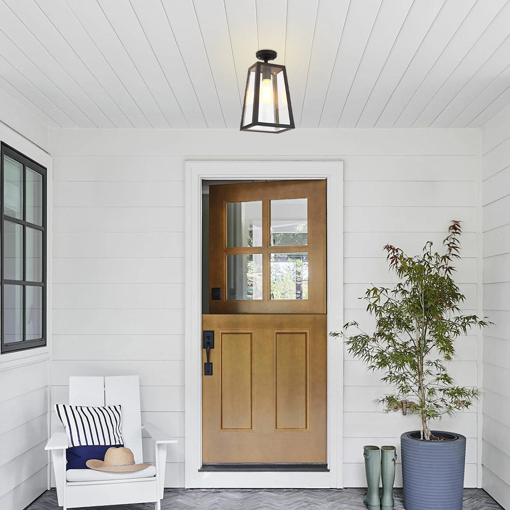 IP65 Vintage Outdoor Ceiling Lights in Black