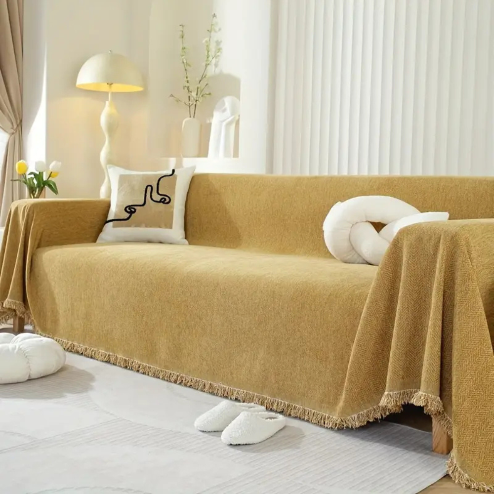Living Room Pet Friendly Sofa Cover | Modern Slipcover Design