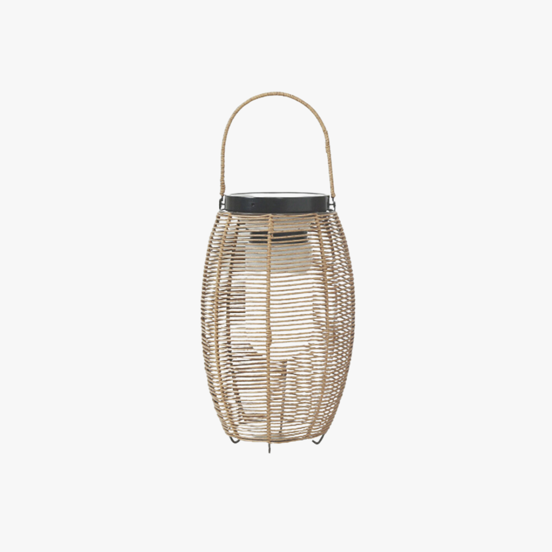 LED Rattan Outdoor Lantern Light – Portable & Weatherproof