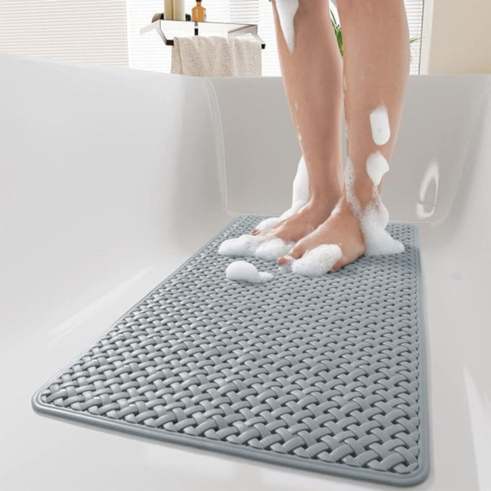 Bathroom Non Slip Bathtub Mat | Easy Clean Rubber Design for Safety