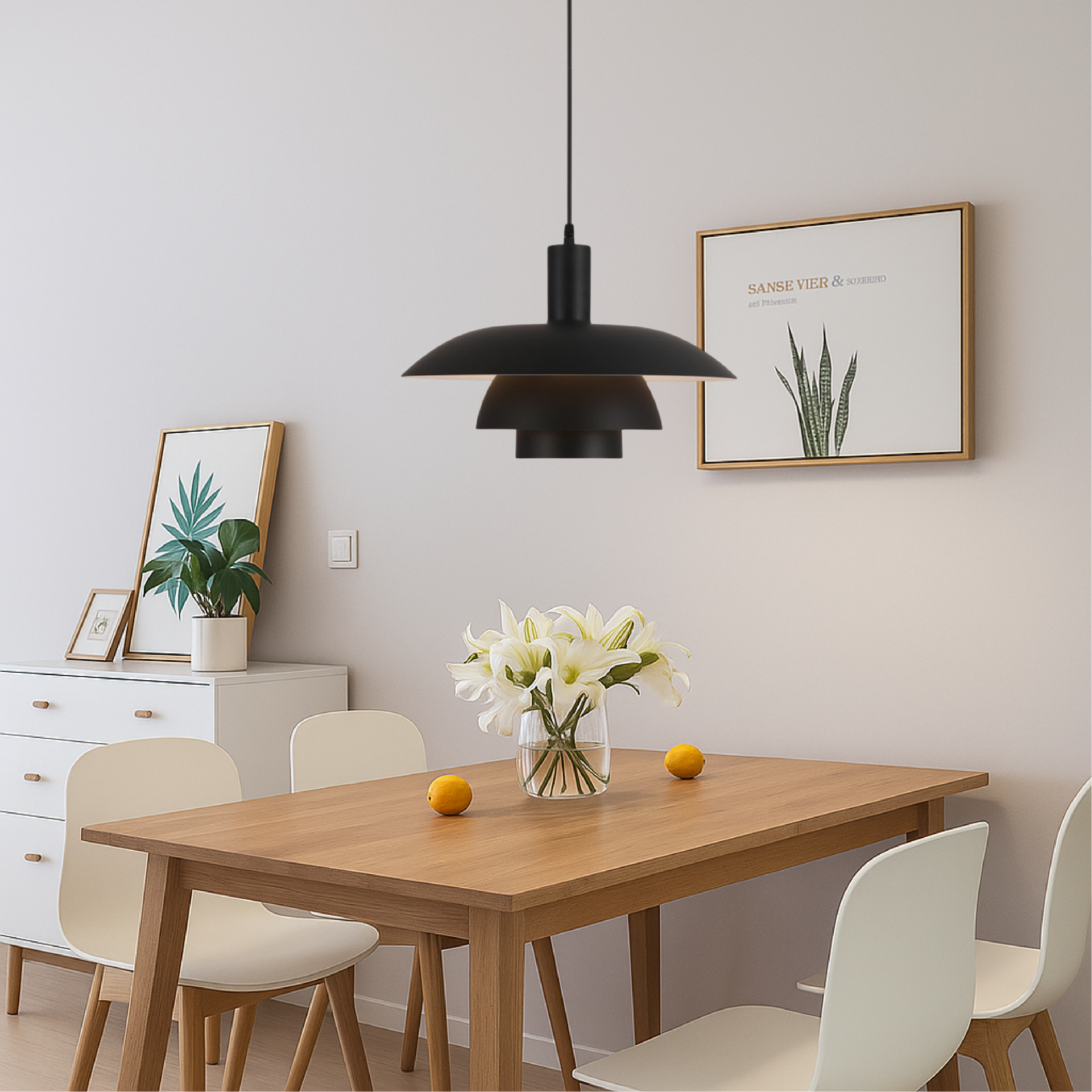 Modern Scandinavian Layered Pendant Light