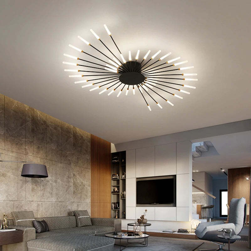 Starburst LED Flush Mount Ceiling Light – Modern Minimalist Brilliance