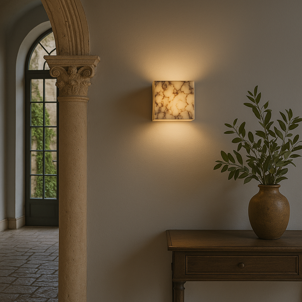 Emma Marble Cube wall light