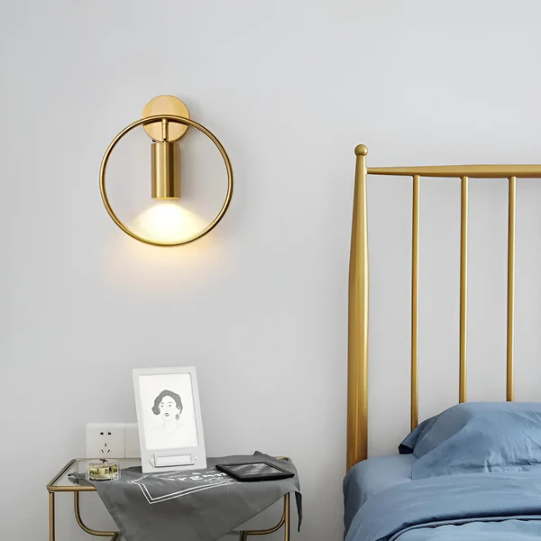 Modern Black Circle Wall Light – Minimalist Wall Lamp