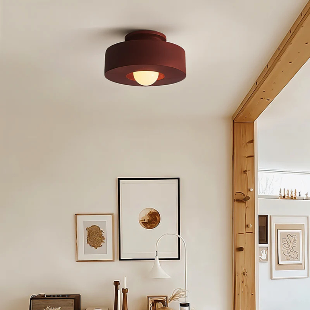 Modern Flush Mount Black Ceiling Light – Minimalist LED Fixture