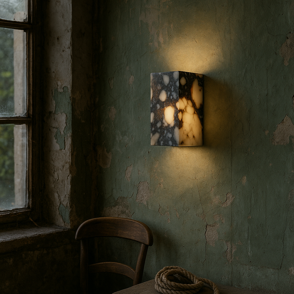 Emma Marble Cube wall light