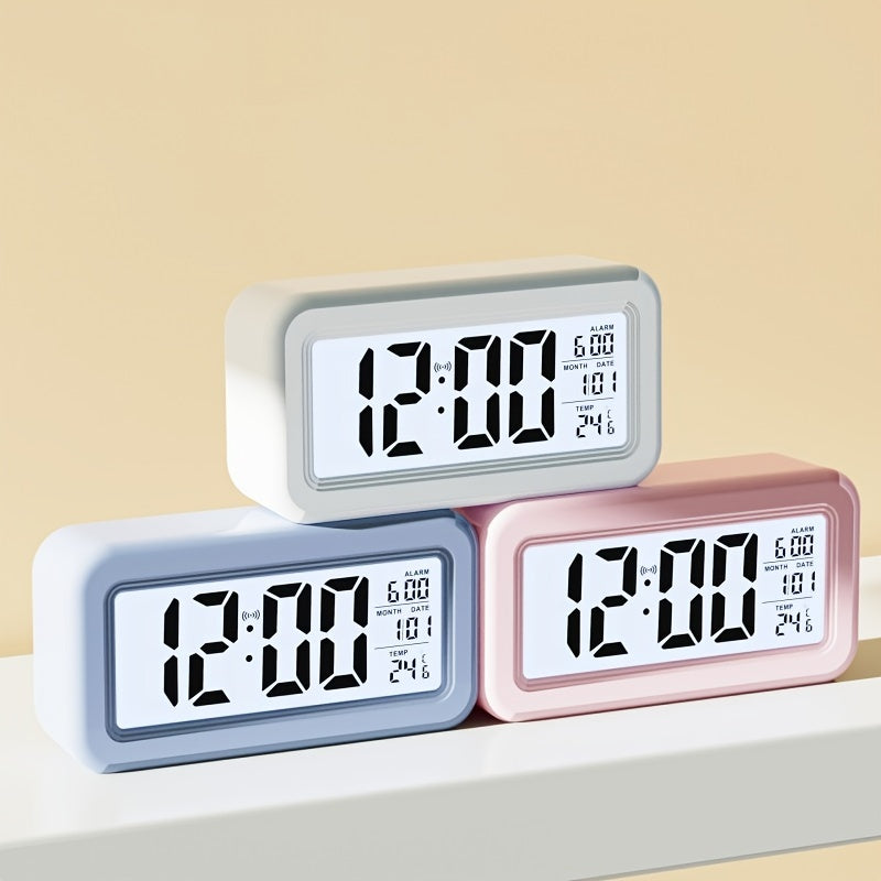 Digital Alarm Clock with LED Display and Temperature Function
