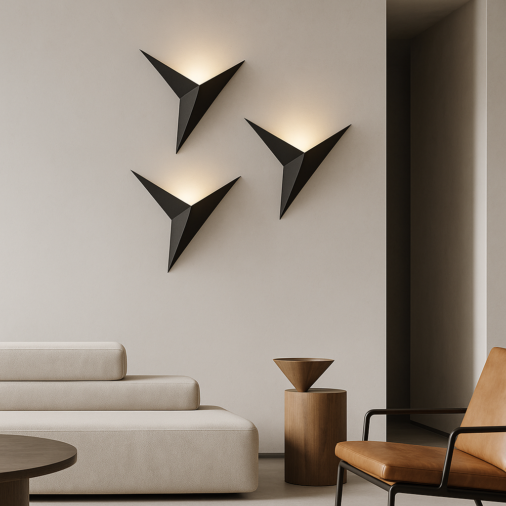 Modern Geometric Wall Light – Sculptural LED Accent Lighting