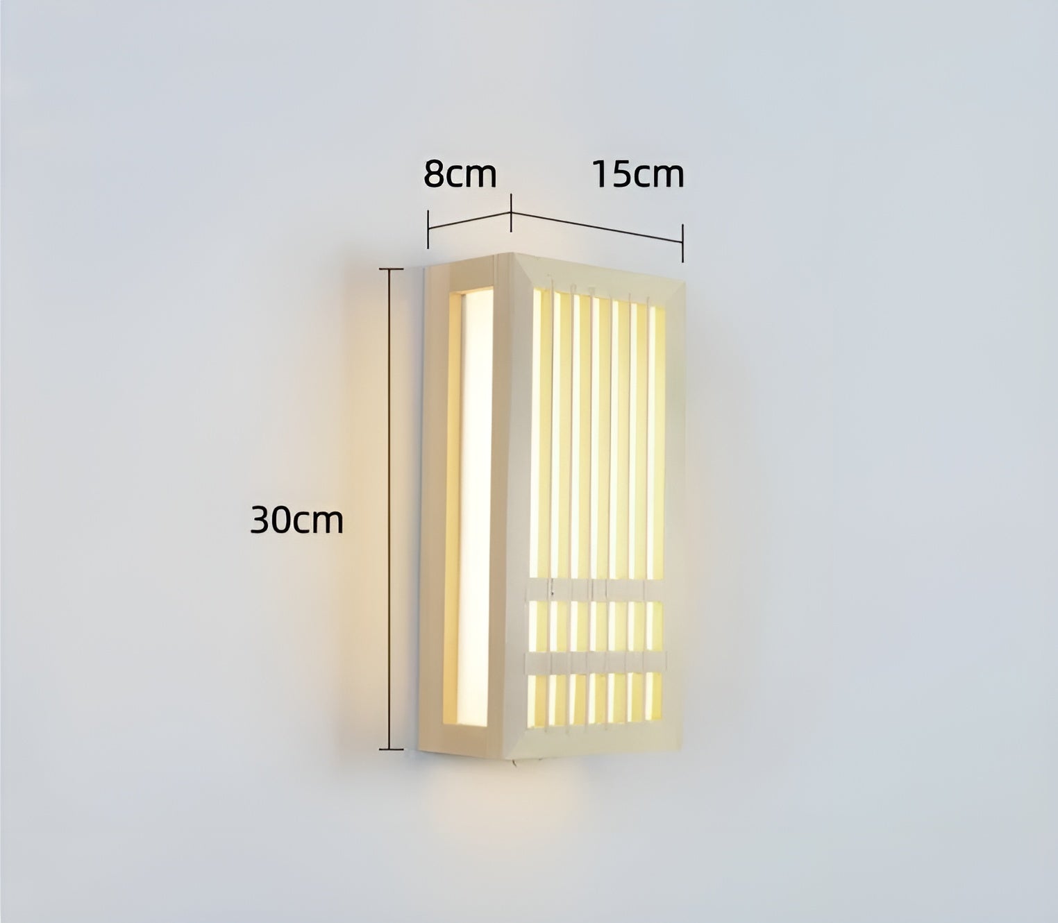 Japanese inspired Wooden Wall Light – Modern Ambient Lighting for Contemporary Interiors