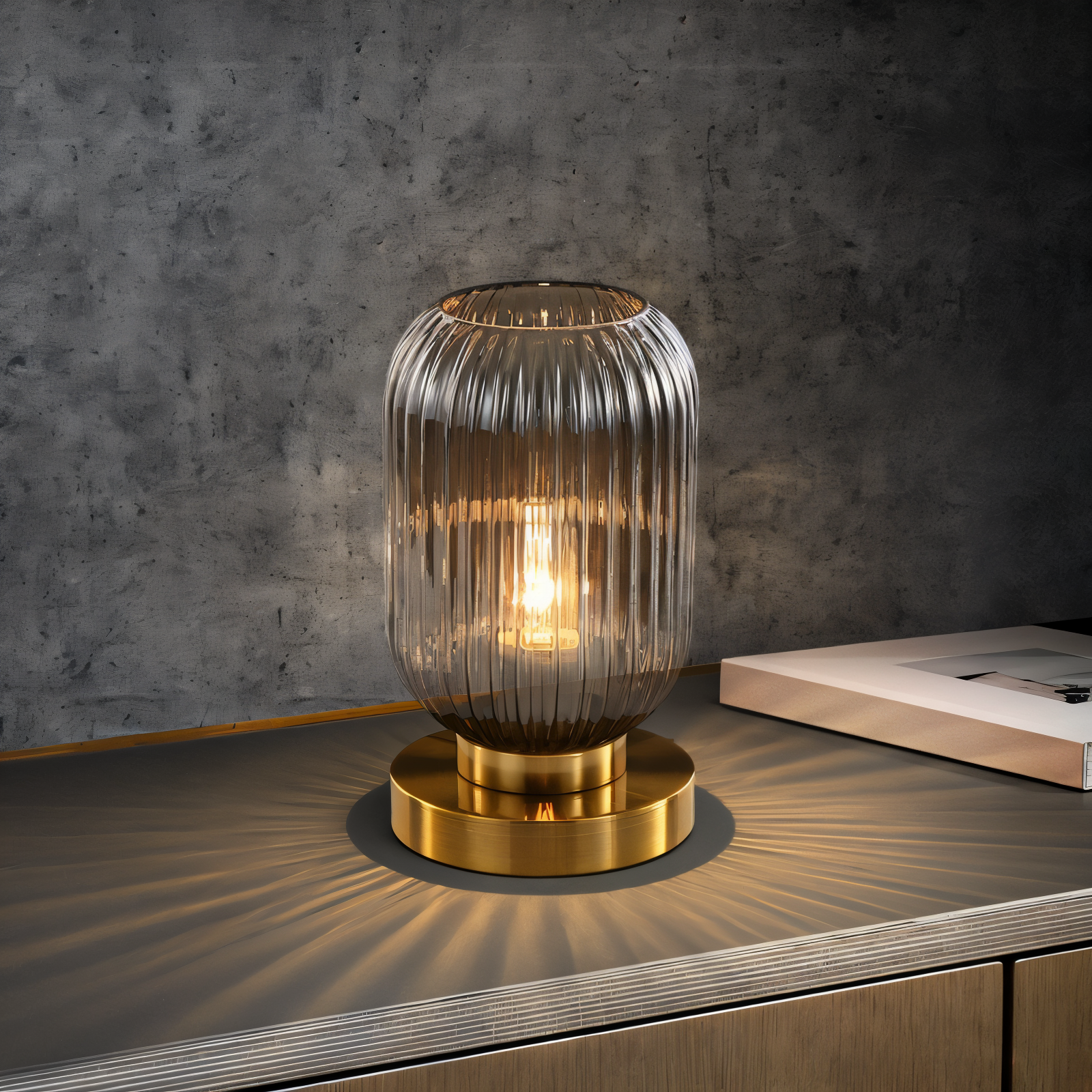 Modern LED Desk Clock with Sculptural Design