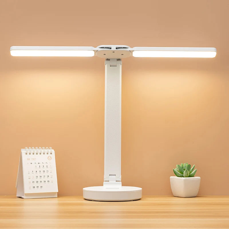 Foldable LED Desk Lamp | Dual-Angle Task Light for Office & Study