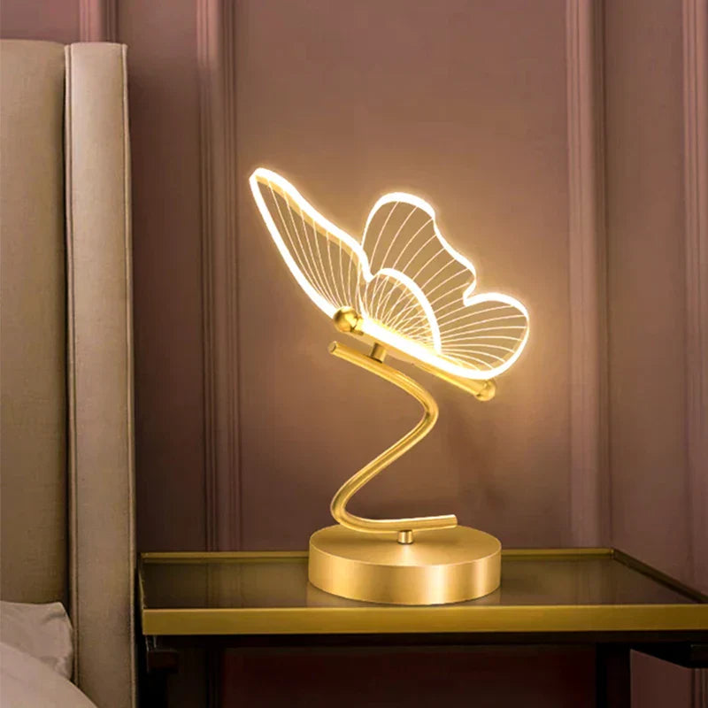 Modern LED Butterfly Table Lamp – Artistic Ambient Bedside Light