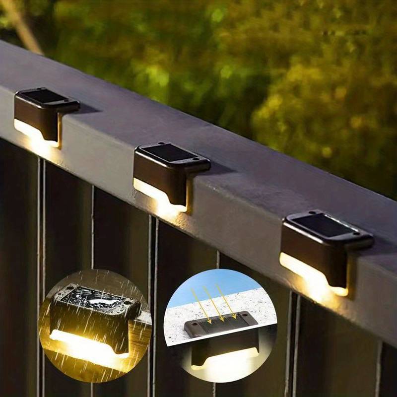 Solar LED Railing Light – Outdoor Waterproof Fence Illumination