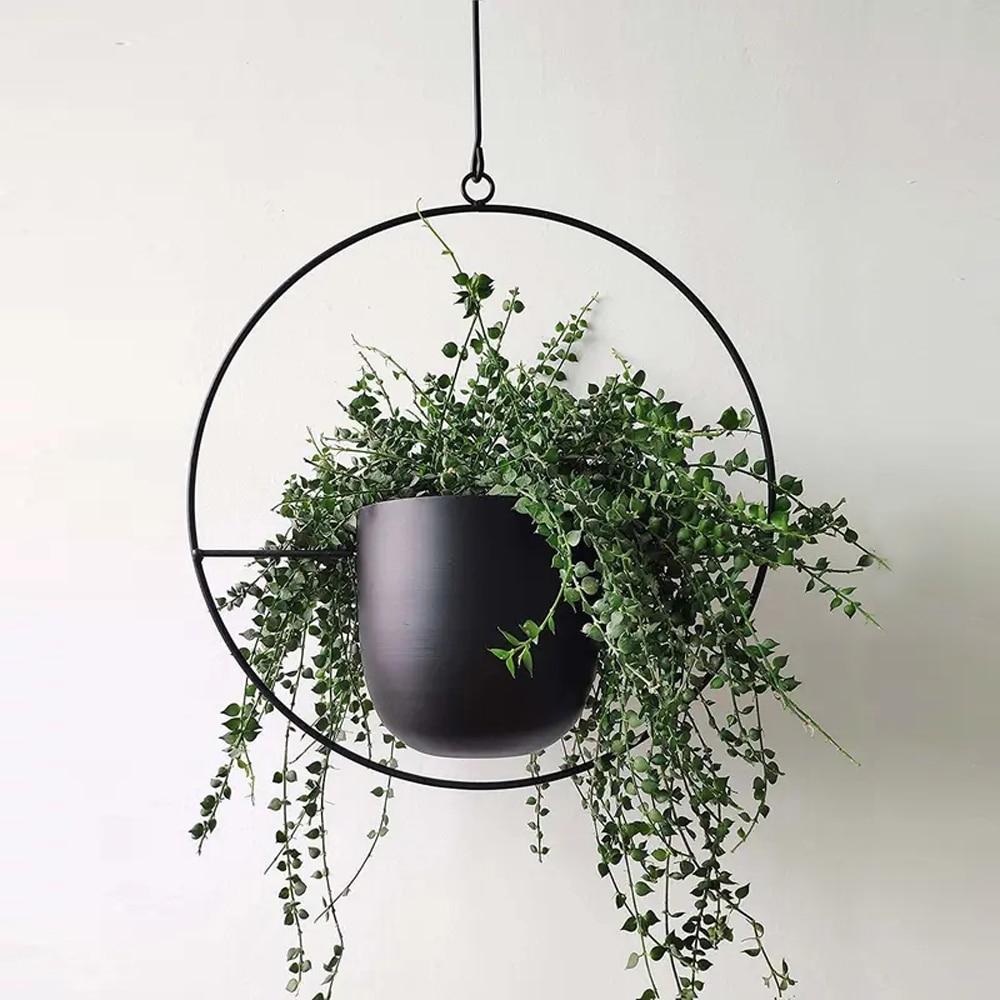 Geometric Metal Hanging Planter